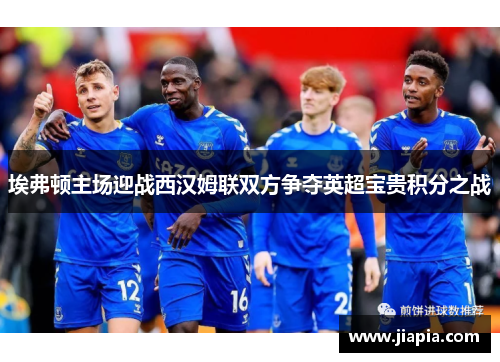 埃弗顿主场迎战西汉姆联双方争夺英超宝贵积分之战